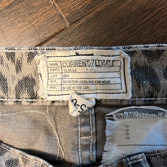 Current Elliot leopard print jeans size 25 - Picture 2 of 6